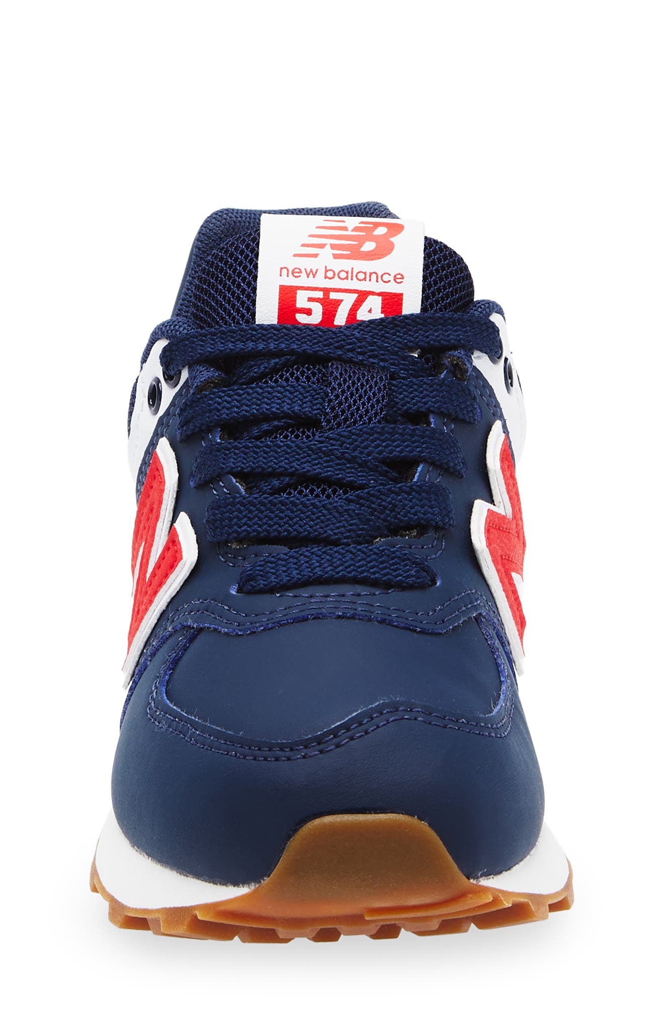 New Balance Kids' 574 Sneaker, Alternate, color, Nb Navy/ Team Red
