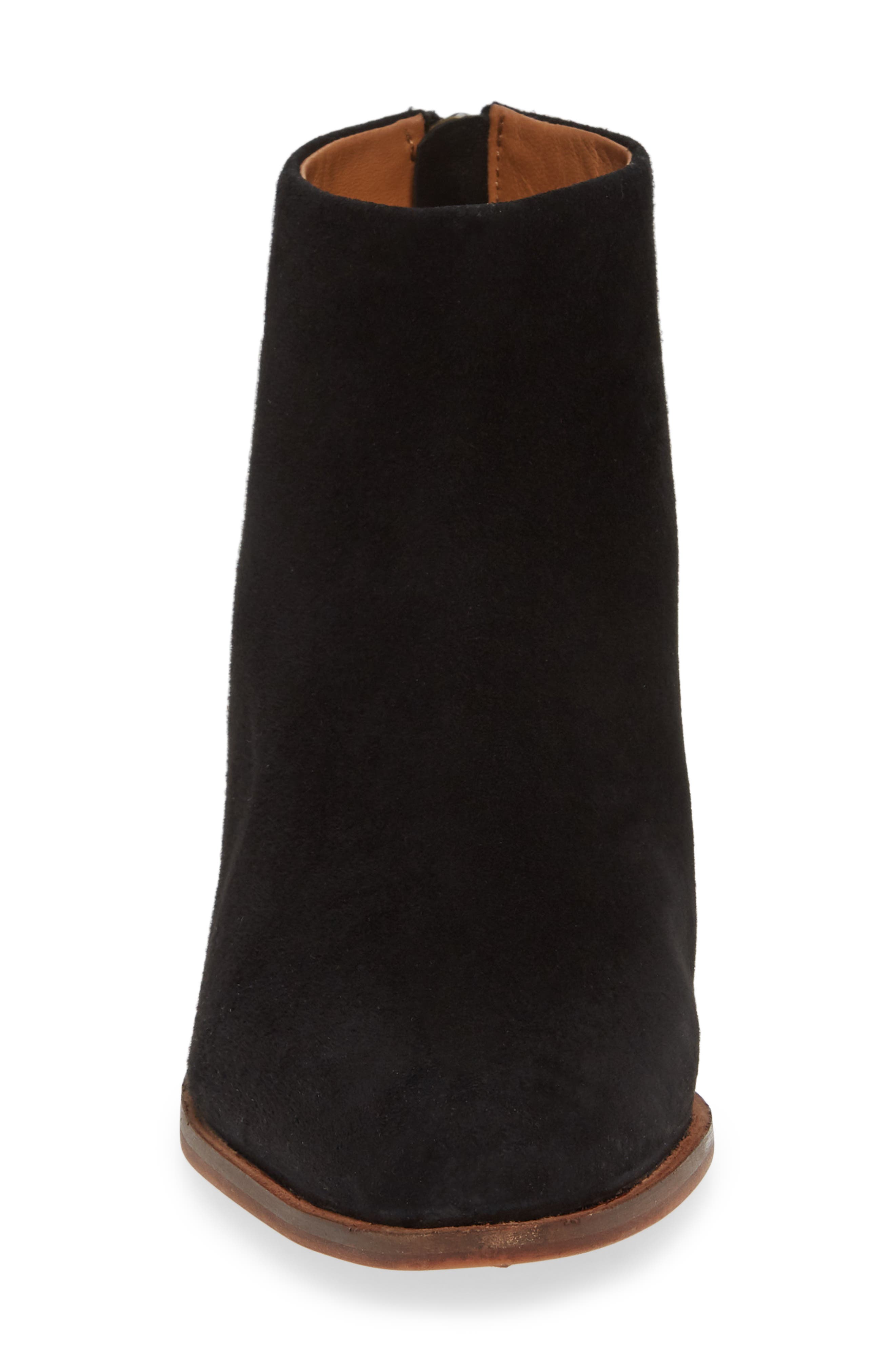 Floodplain Block Heel Bootie, Alternate, color, BLACK SUEDE
