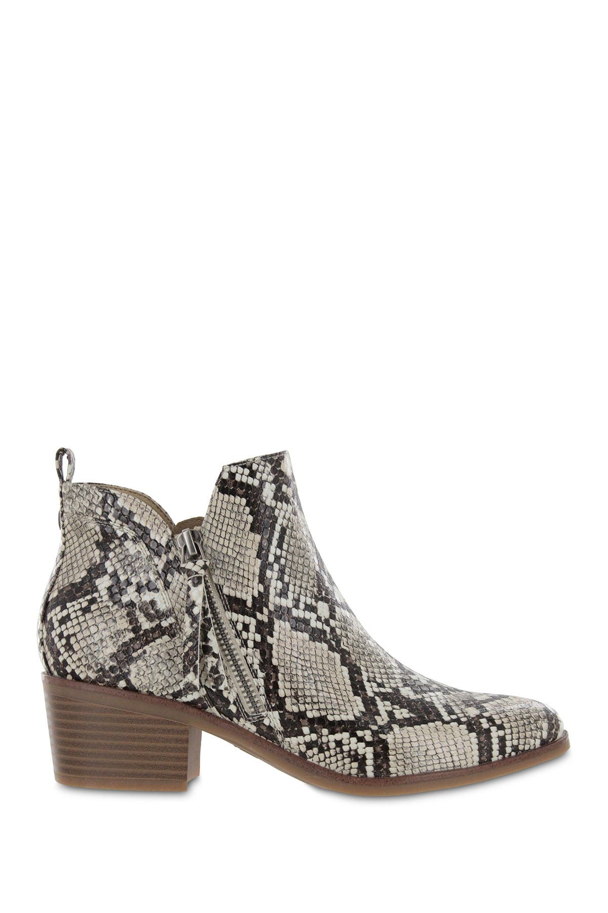 MIA Auden Snakeskin Printed Ankle Bootie, Alternate, color, 