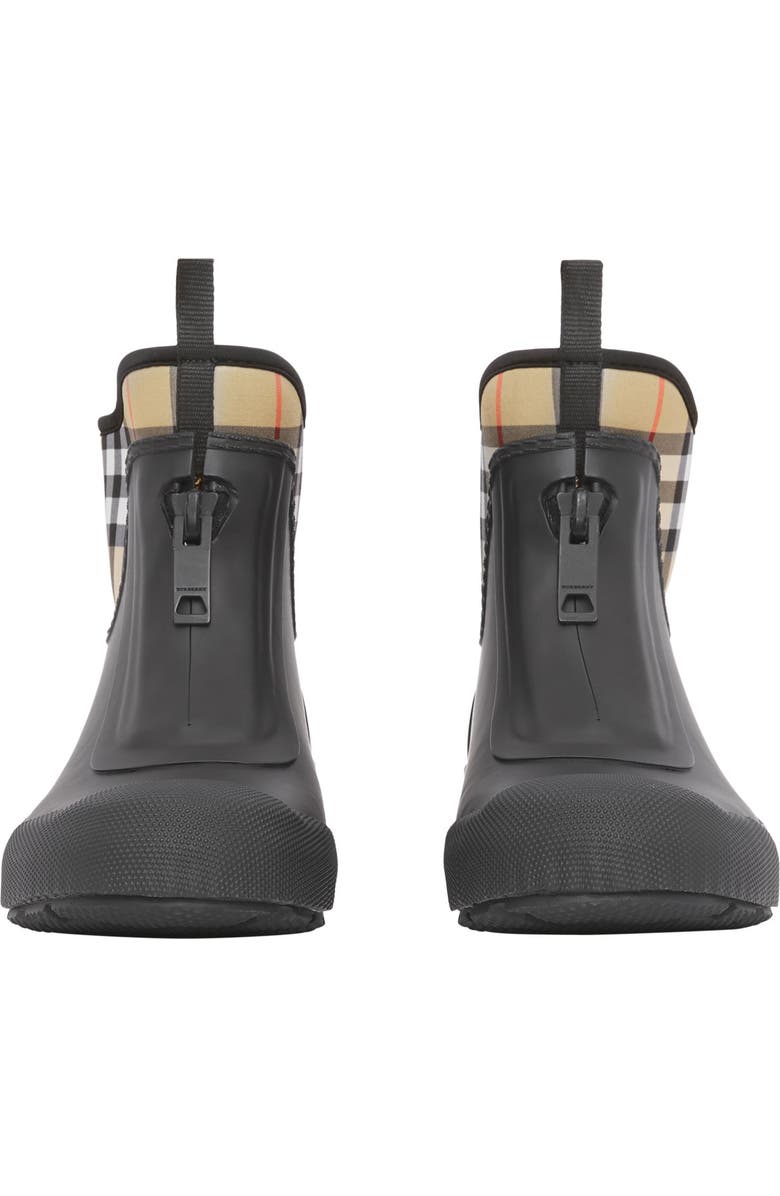 Burberry Flinton Check Waterproof Rain Boot, Alternate, color,