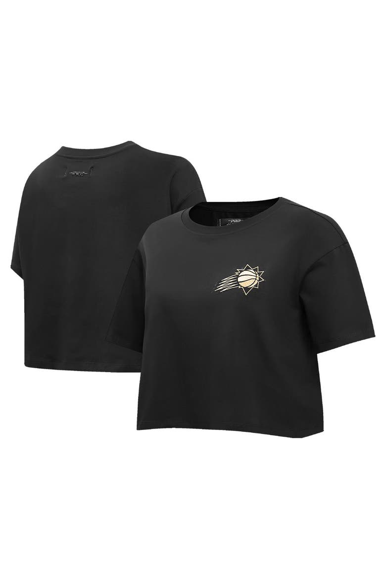 Women's Pro Standard Black Phoenix Suns Holiday Glam Boxy T-Shirt, Alternate, color, Black