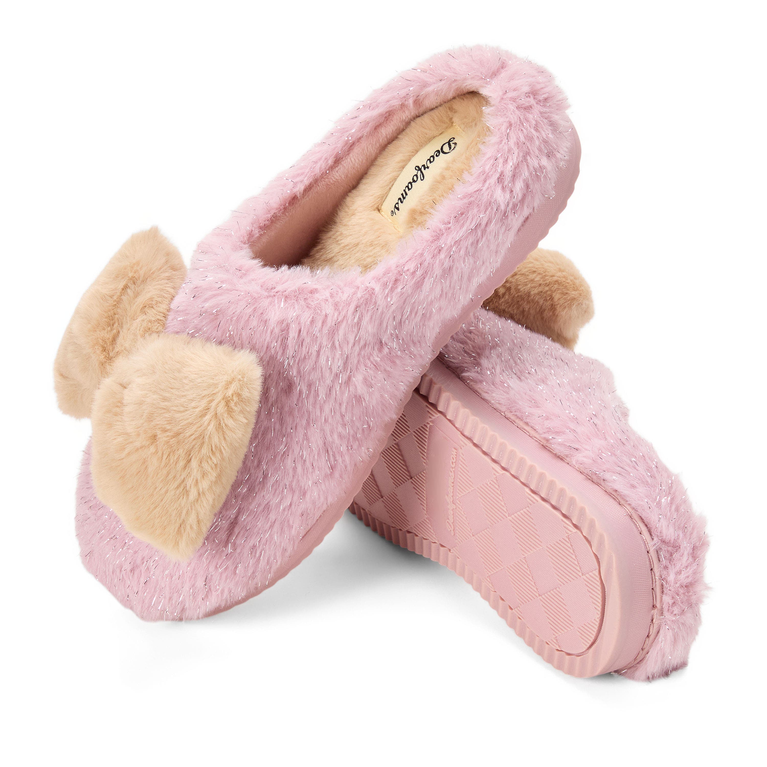 Rosie Furry Icon Clog Slipper, Alternate, color, PALE MAUVE