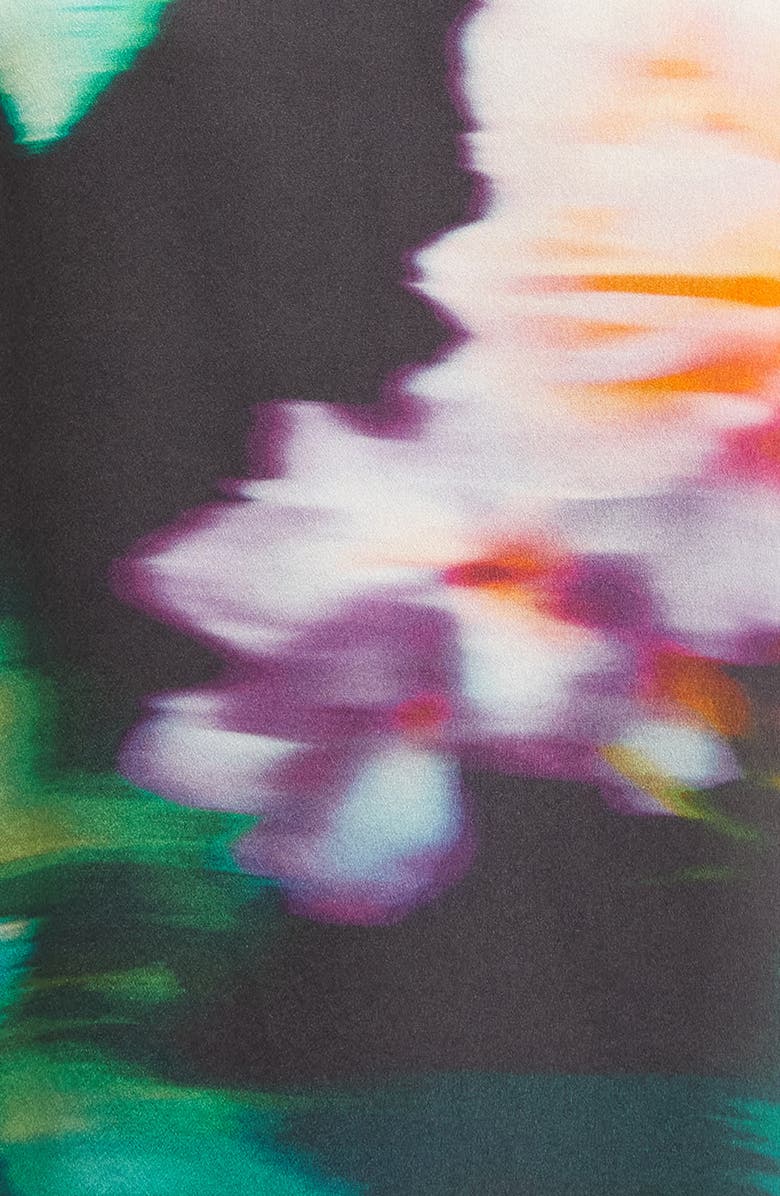 Lunya Washable Silk Tee Short Pajamas, Alternate, color, Aurora Garden