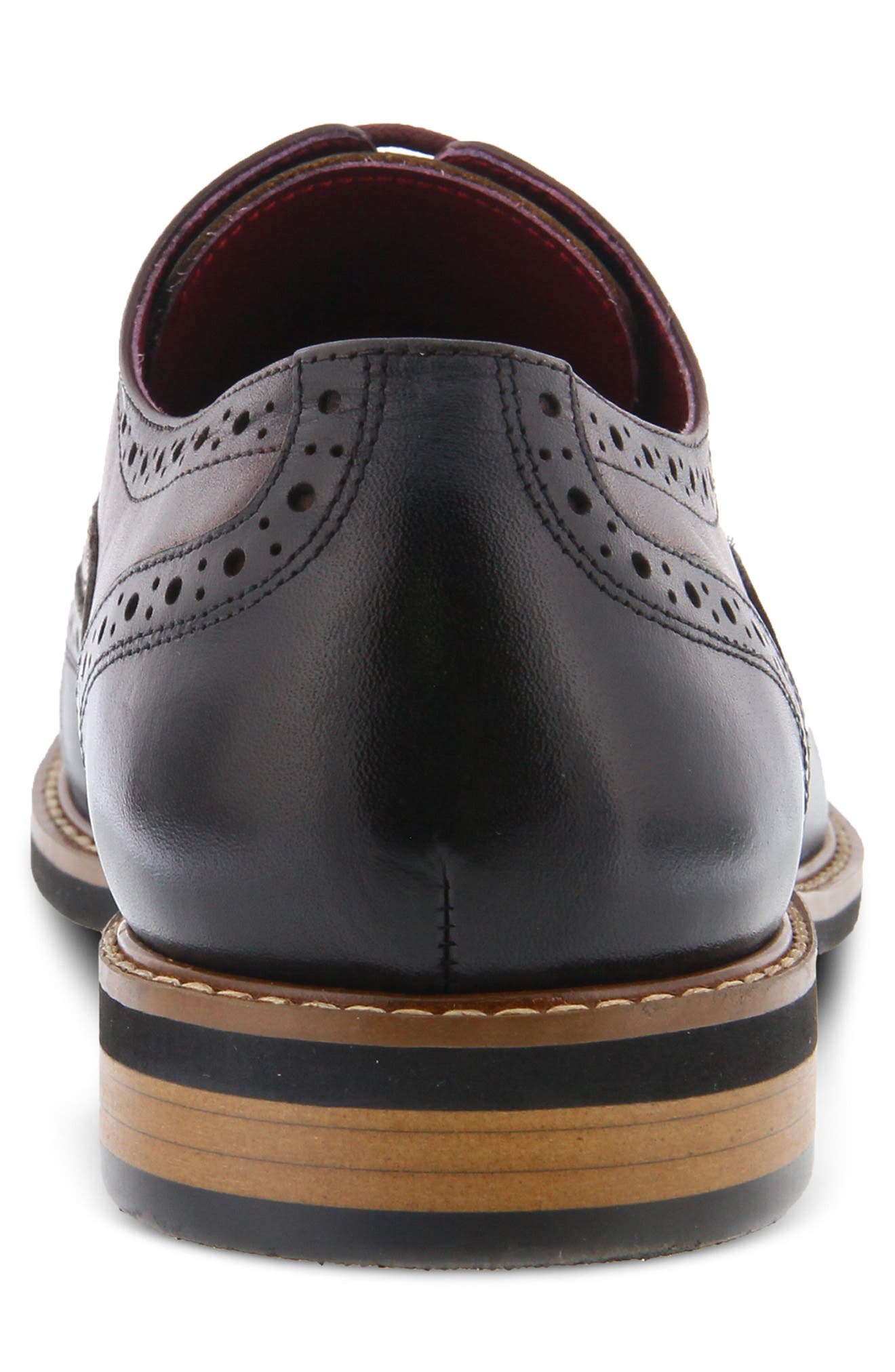 Spring Step Niko Leather Wingtip Oxford, Alternate, color, Brown Multi