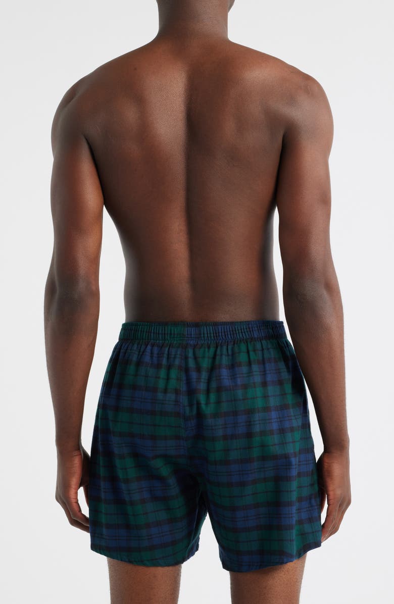 Polo Ralph Lauren Yarn-Dyed Cotton Boxers, Alternate, color, Blackwatch Plaid