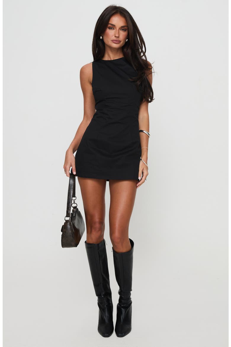 Yumiko Sleeveless Romper, Alternate, color, BLACK