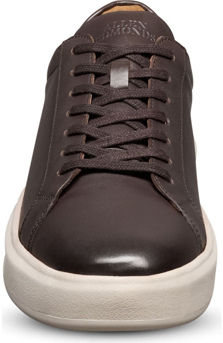 Allen Edmonds Foster Low Top Leather Sneaker, Alternate, color, Dark Brown