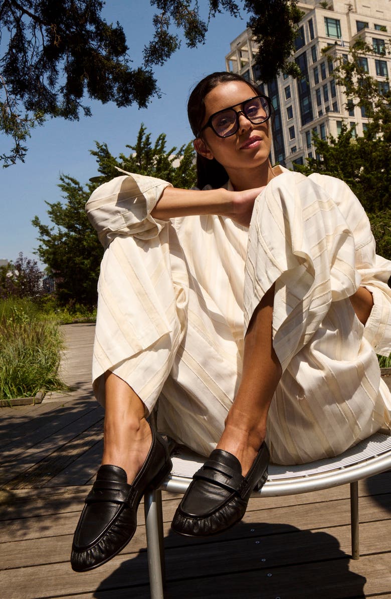 275 Central Viola Penny Loafer, Alternate, color, Black