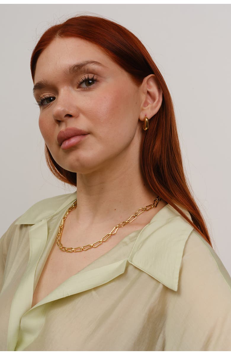 Zynnia Collective Carra Necklace, Alternate, color, Gold
