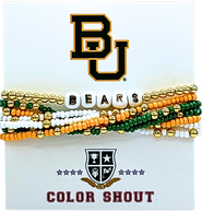 Color Shout Baylor University Lucky 7 Bracelet Set
