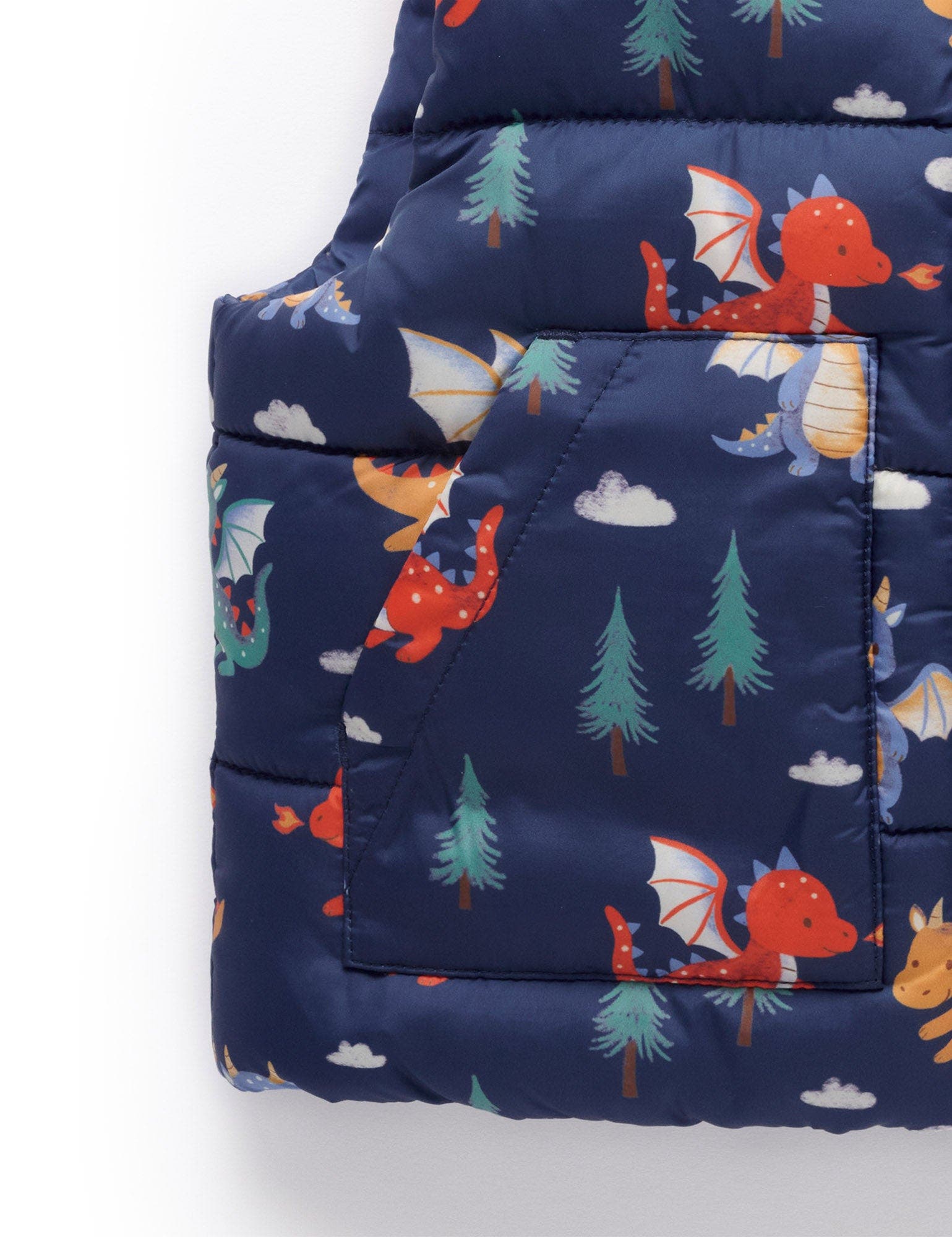 Purebaby Baby Boy's Reversible Puffer Vest | Nordstrom