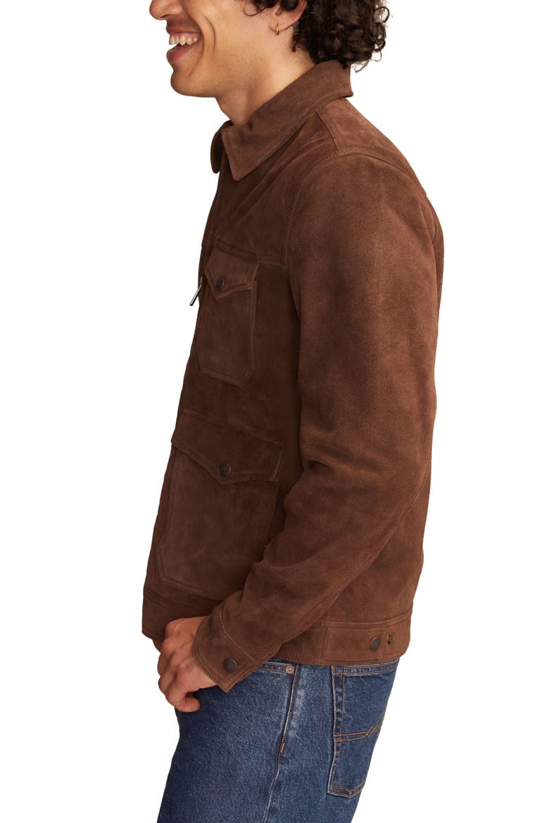 Suede Ranch Jacket, Alternate, color, BISON