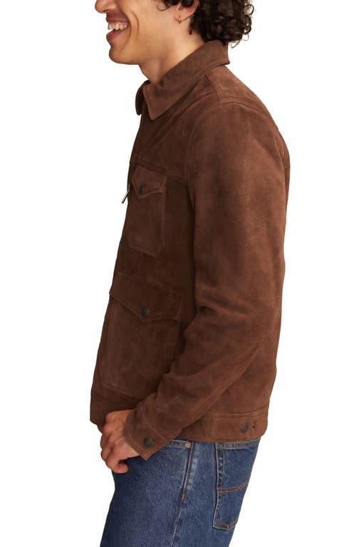 Lucky Brand Suede Ranch Jacket In Brown