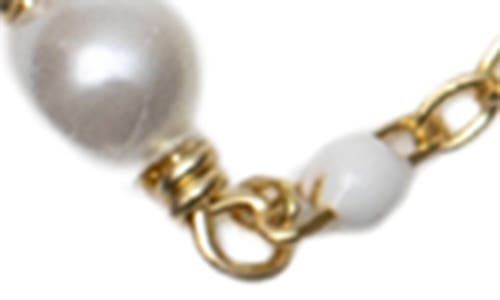 Argento Vivo Sterling Silver Faux Pearl & Bead Chain Necklace