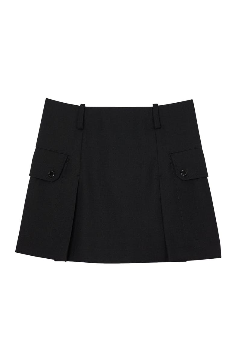 SANDRO Short skirt with pockets, Alternate, color, 