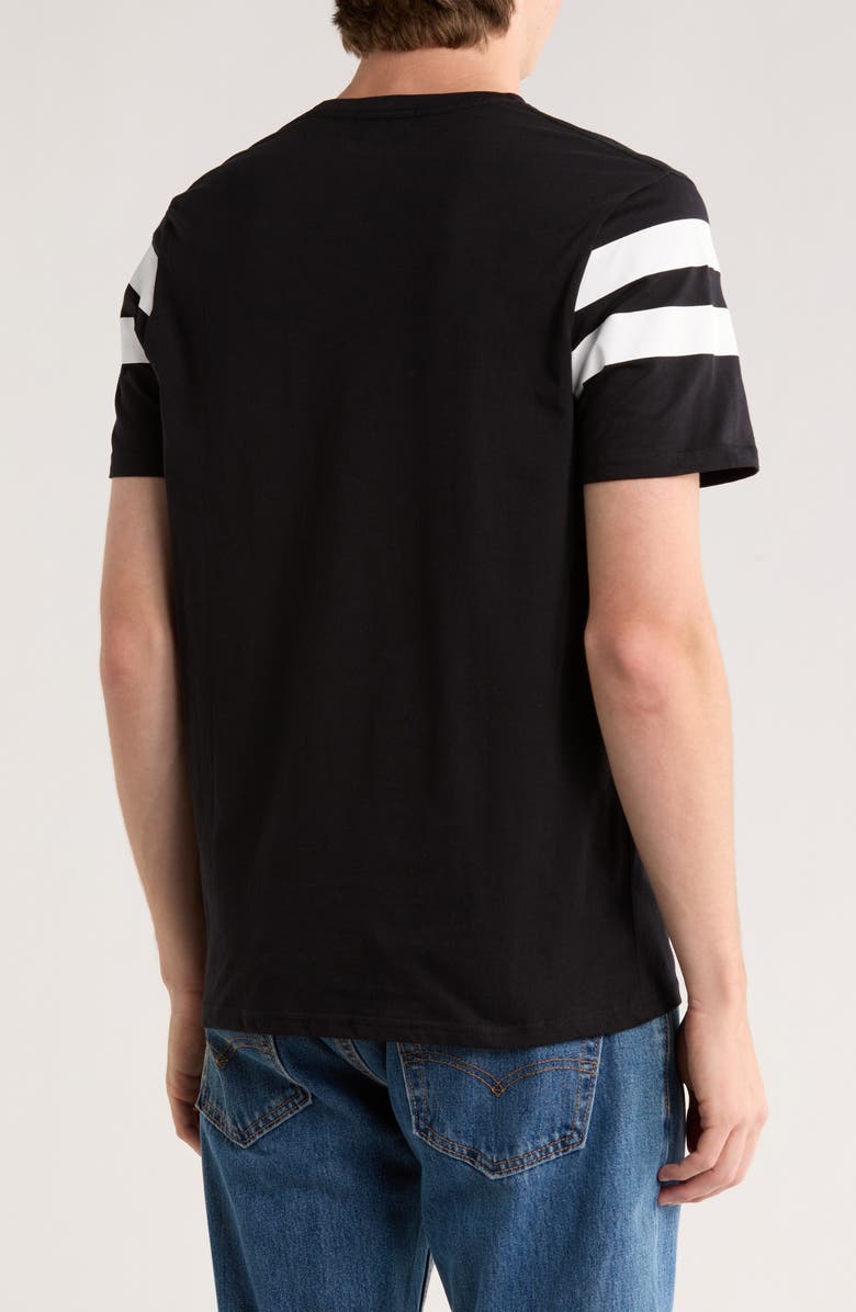 Junk Food NFL Steelers Gridiron Cotton Graphic T-Shirt, Alternate, color, True Black