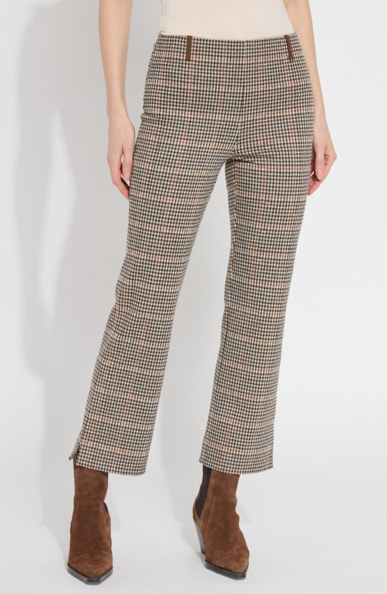 Lysse Brushed Ponte Jacquard Ankle Baby Bootcut, Main, color, 