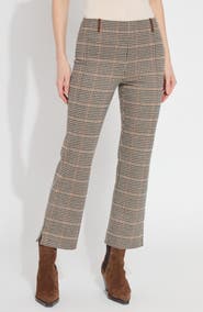 Lysse Brushed Ponte Jacquard Ankle Baby Bootcut