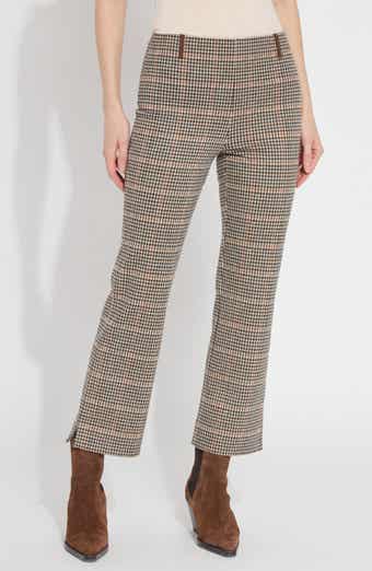 Lysse Brushed Ponte Jacquard Ankle Baby Bootcut