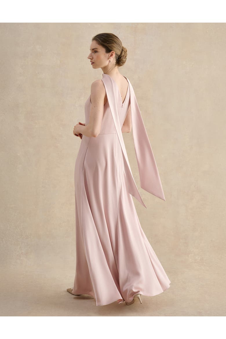 Marilyn Satin Maxi Dress, Alternate, color, Blushpink