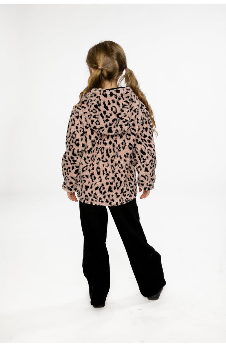 Deux par Deux Reversible Mid-Season Hooded Fleece Jacket, Alternate, color,