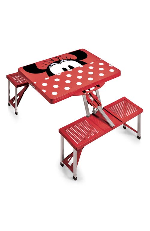 Oniva A Picnic Time Brand Oniva Disney® Mickey Mouse Portable Folding Table In Red
