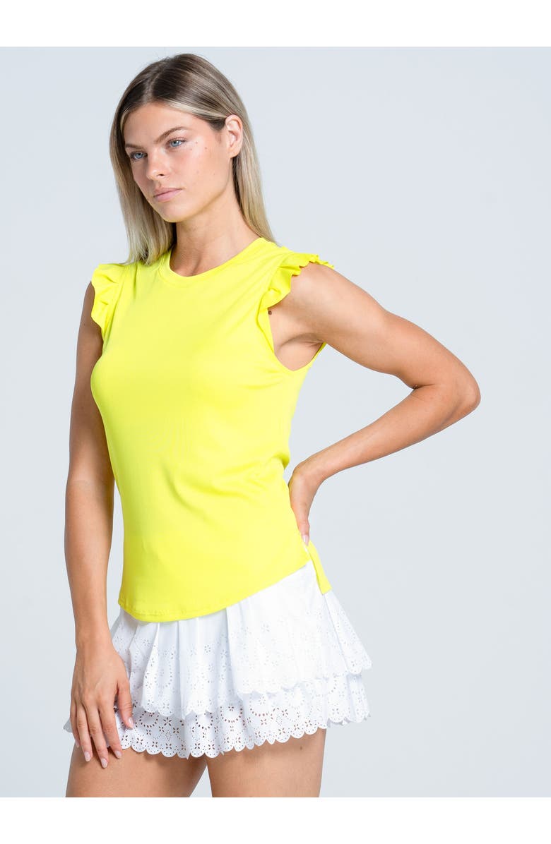 Lucky in Love Bring It On Rib Tank, Alternate, color, Yellow