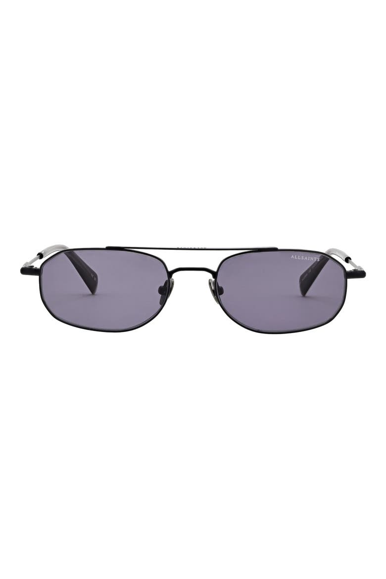 Indigo 55mm Oval Sunglasses, Main, color, MATTE BLACK