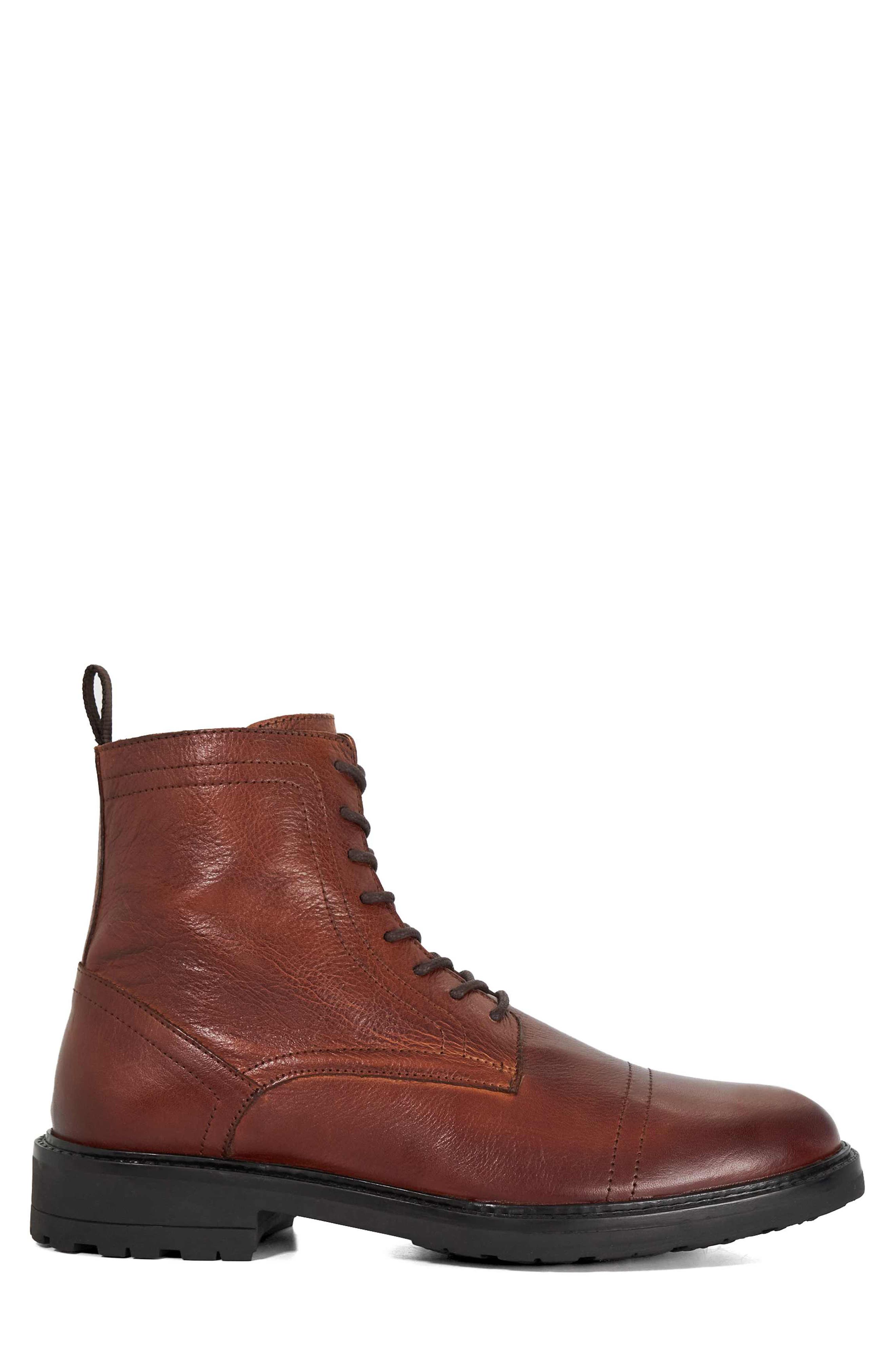 Dune London Marrow Lug Sole Boot, Alternate, color, Brown