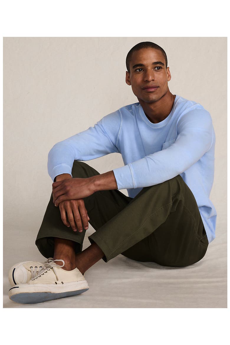 Super-T Long Sleeve T-Shirt with Pocket, Alternate, color, Powder Blue Garment Dye