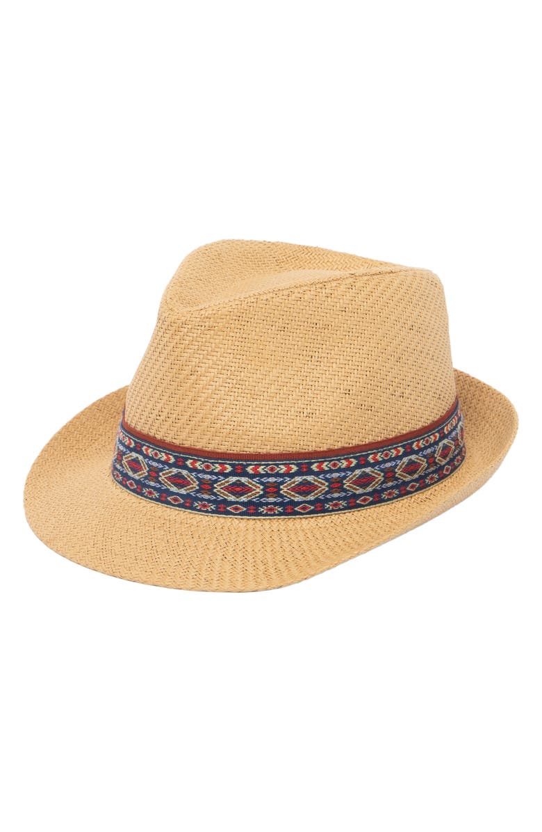 San Diego Hat Stingy Brim Fedora Hat, Main, color, Natural