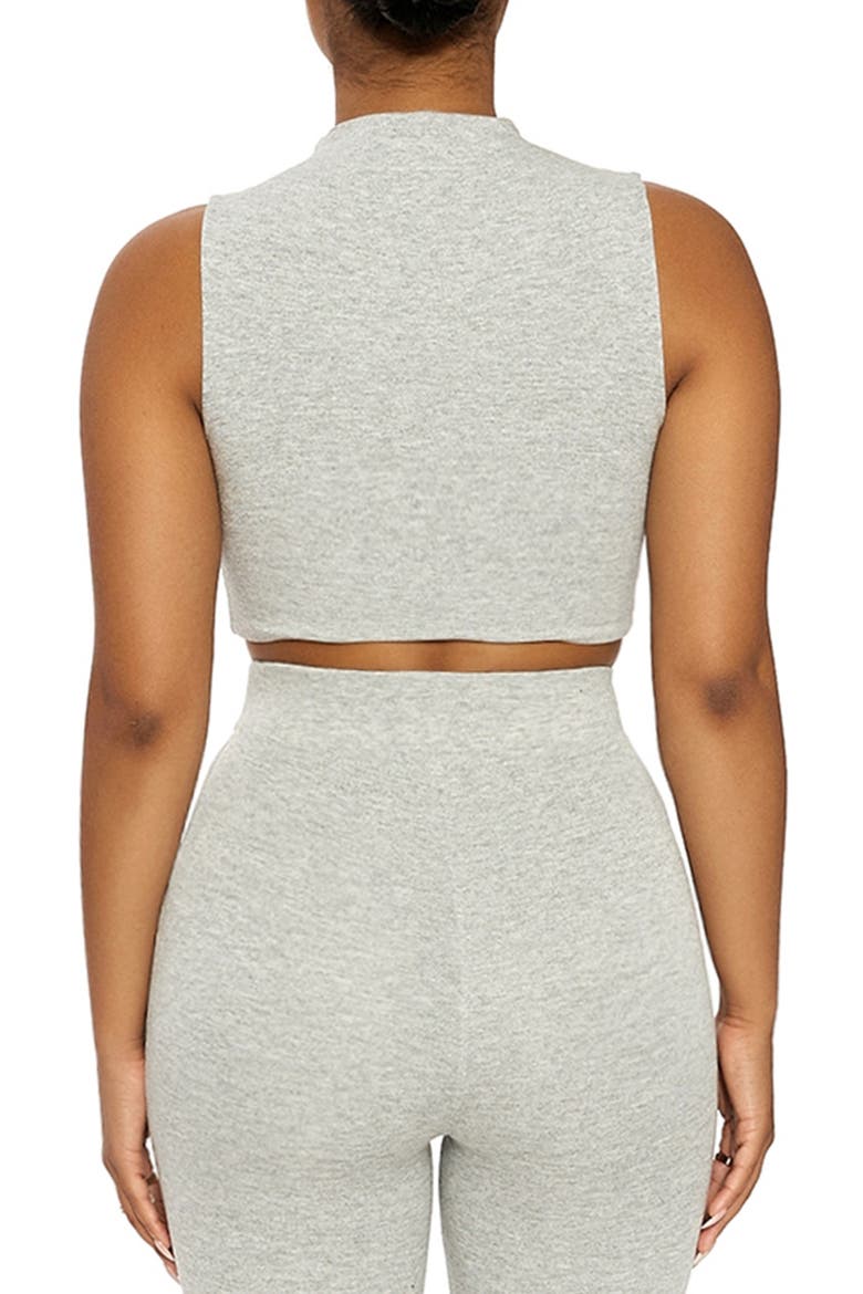 The NW Sleeveless Crop Top, Alternate, color, HEATHER GREY