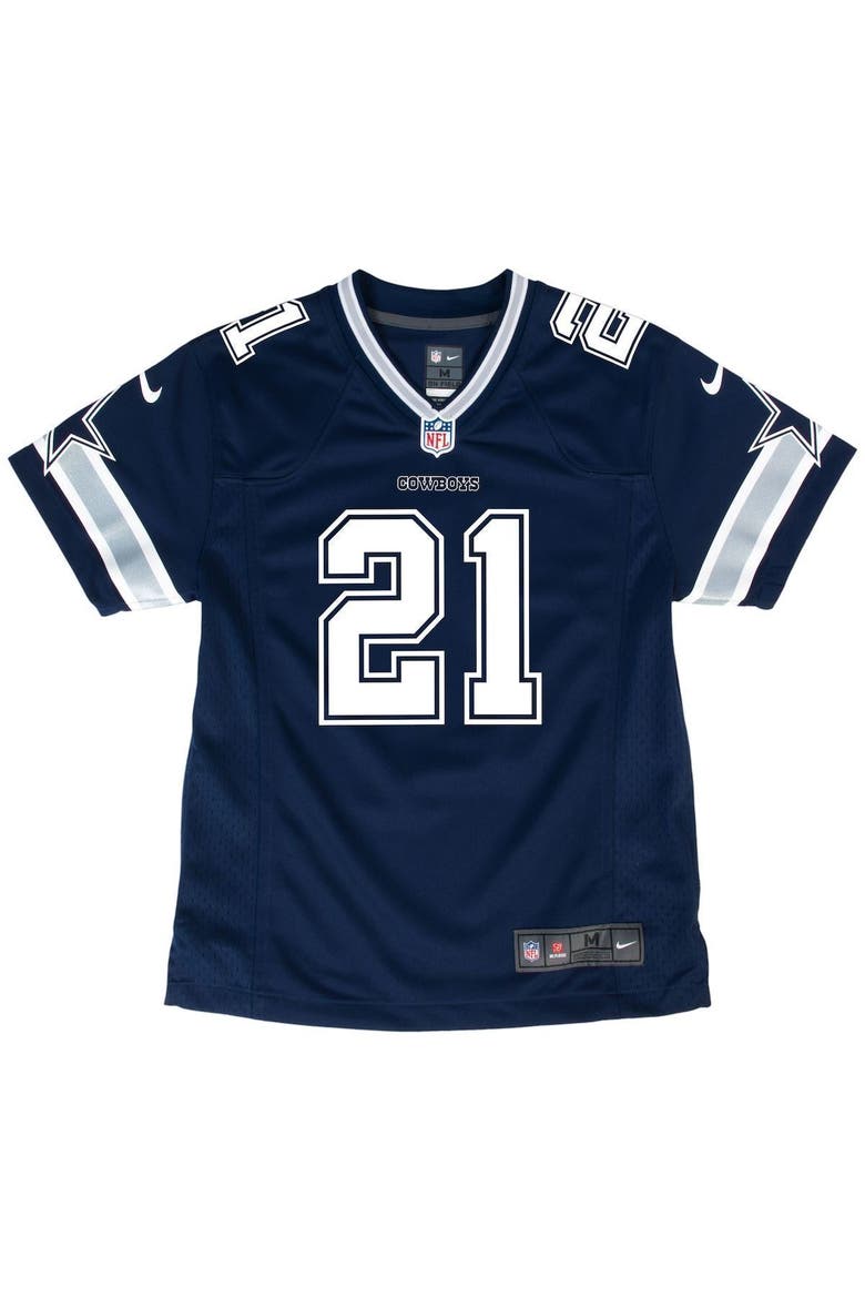 Youth Nike Ezekiel Elliott Navy Dallas Cowboys Game Jersey, Alternate, color, NAVY