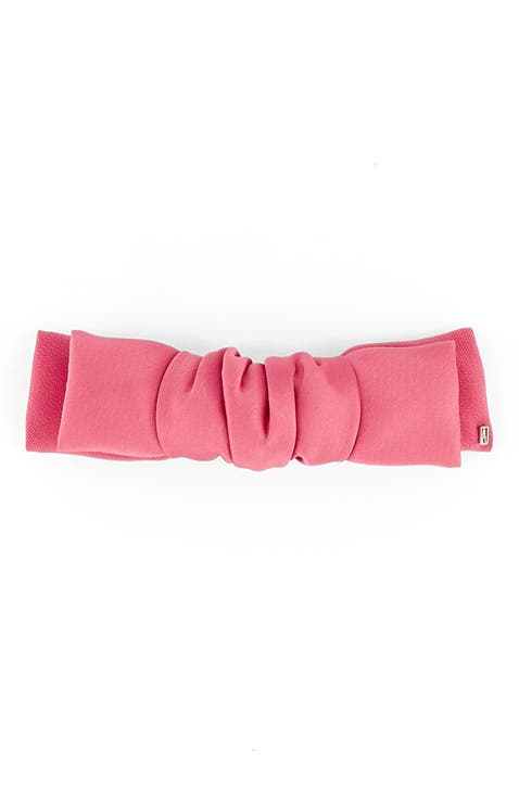 Silk bow hair barette