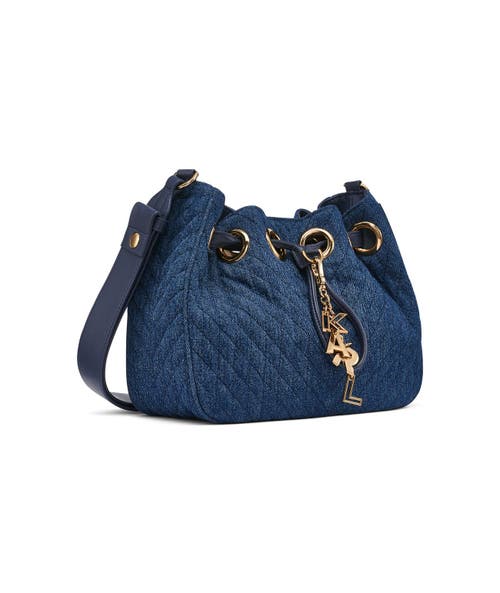Karl Lagerfeld Paris Desiree Crossbody In Washed Denim