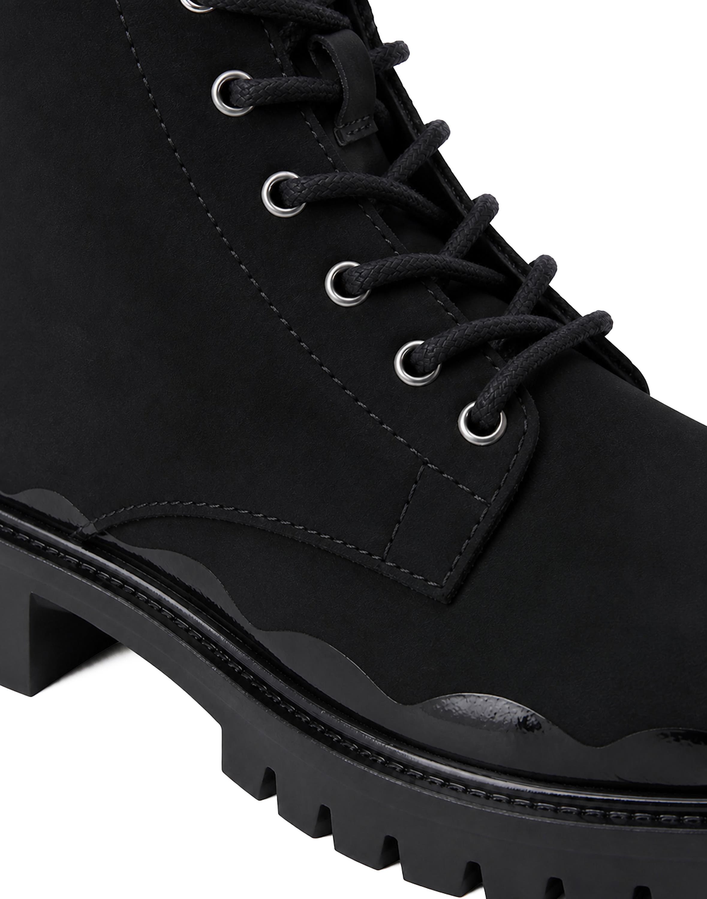 Nabuk Lace-Up Boots Immersed Men, Alternate, color, black/black