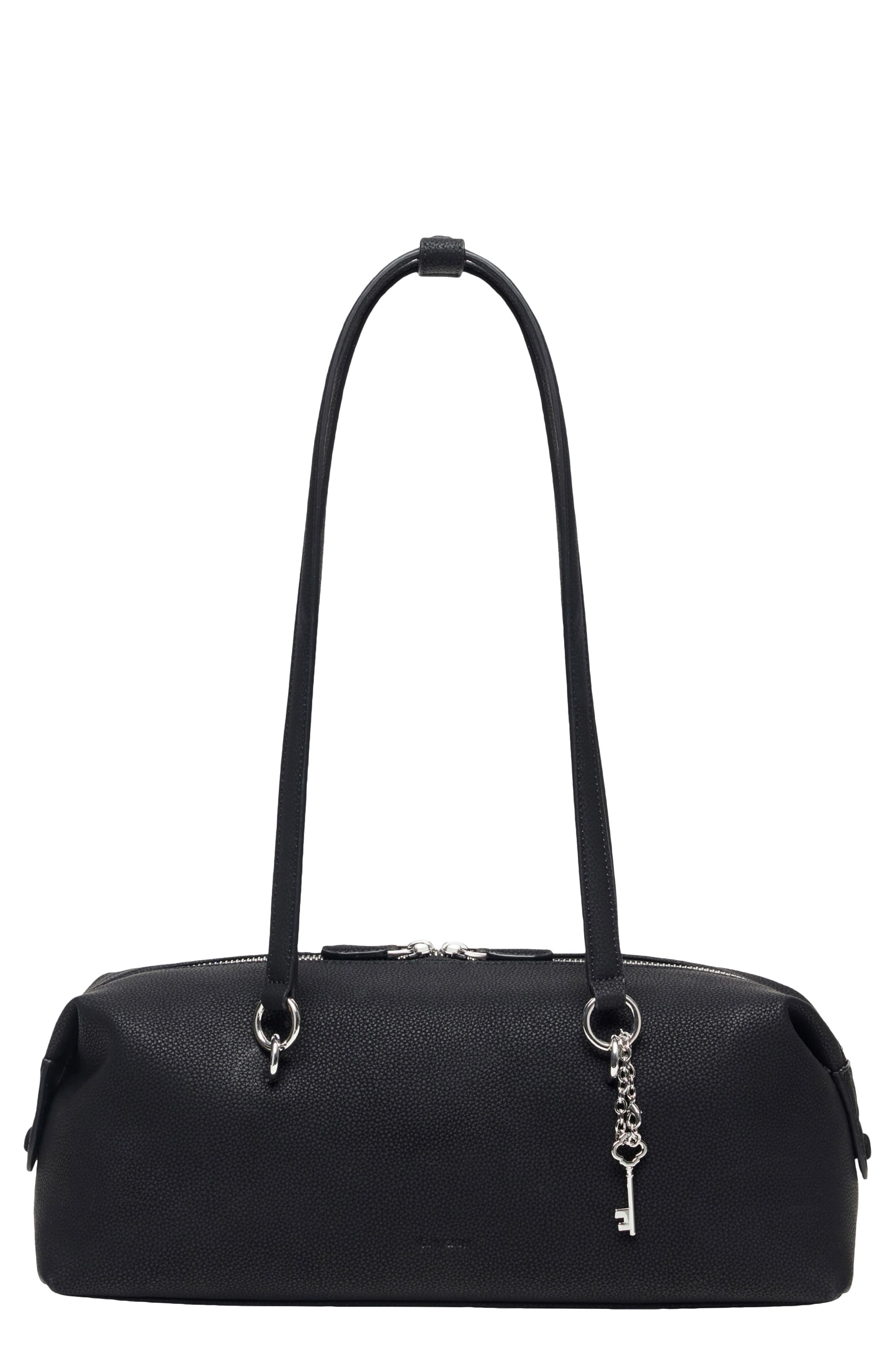 Oryany Martin Leather Shoulder Bag, Main, color, Black