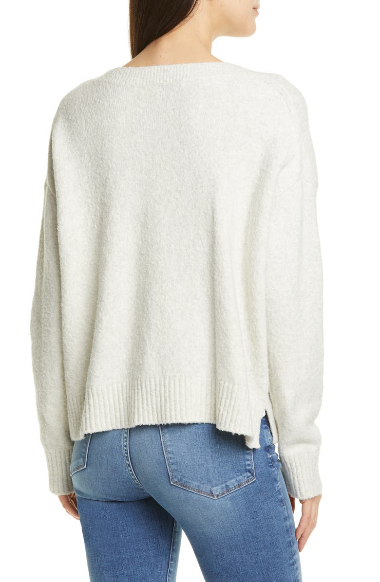 Vince Textured V-Neck Sweater, Alternate, color, 