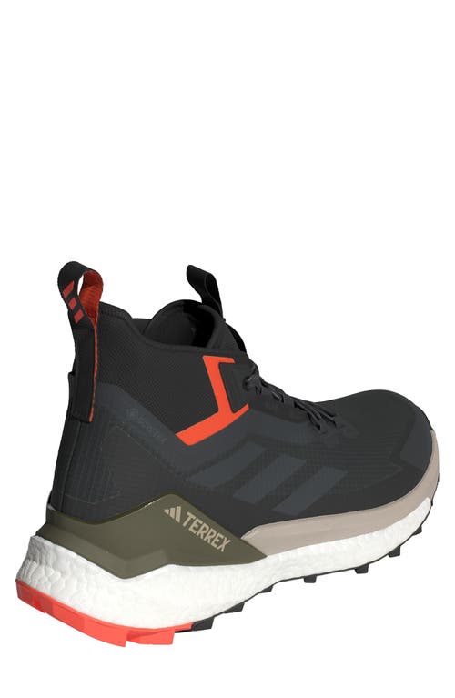 Adidas Originals Adidas Terrex Free Hiker 2.0 Mid Waterproof Gore-tex® Hiking Shoe In Carbon/grey/black