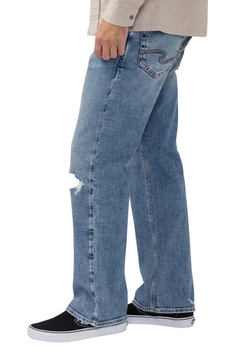 Zac Destructed Relaxed Straight Leg Jeans, Alternate, color, ROCKSTEDY