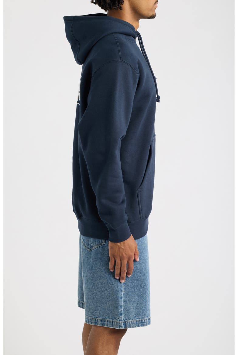 Liam Heavy Pullover Hoodie, Alternate, color, NAVY