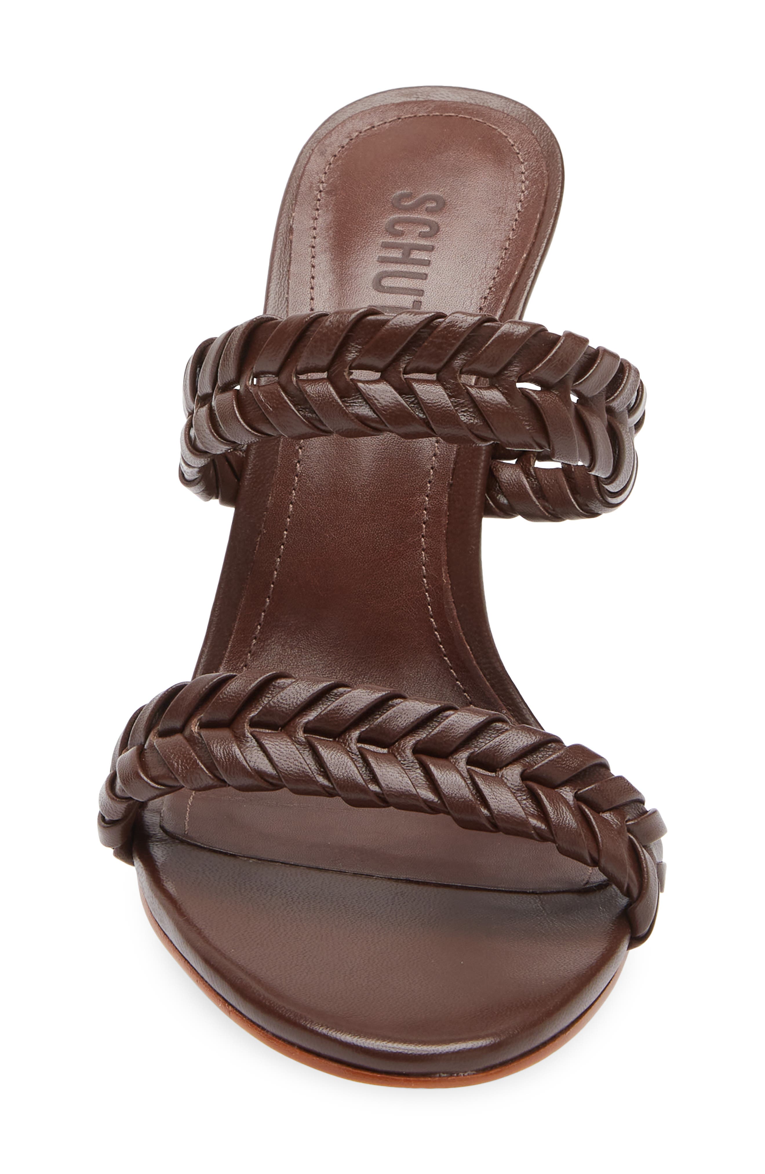 Schutz Cipri Slide Sandal, Alternate, color, Chestnut Brown
