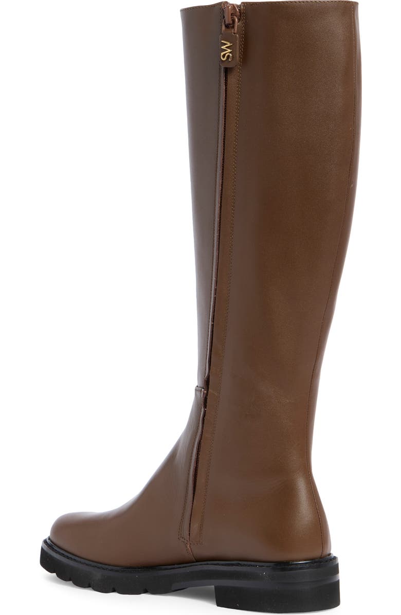Stuart Weitzman Tall Zip-up Donna Boot, Alternate, color, Espresso