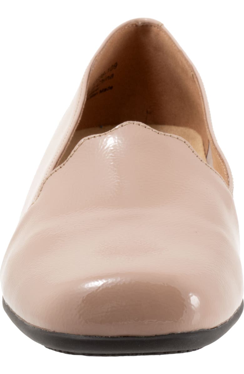 Trotters Sage Flat, Alternate, color, Taupe Patent