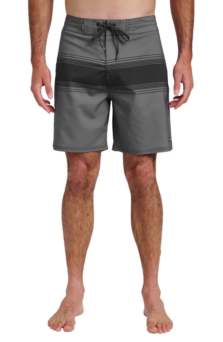 Quiksilver Surfsilk Street Board Shorts, Main, color, Iron Gate