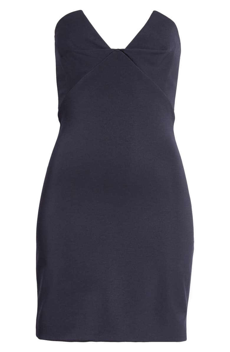 CUSHNIE Bustier Strapless Minidress, Alternate, color, 
