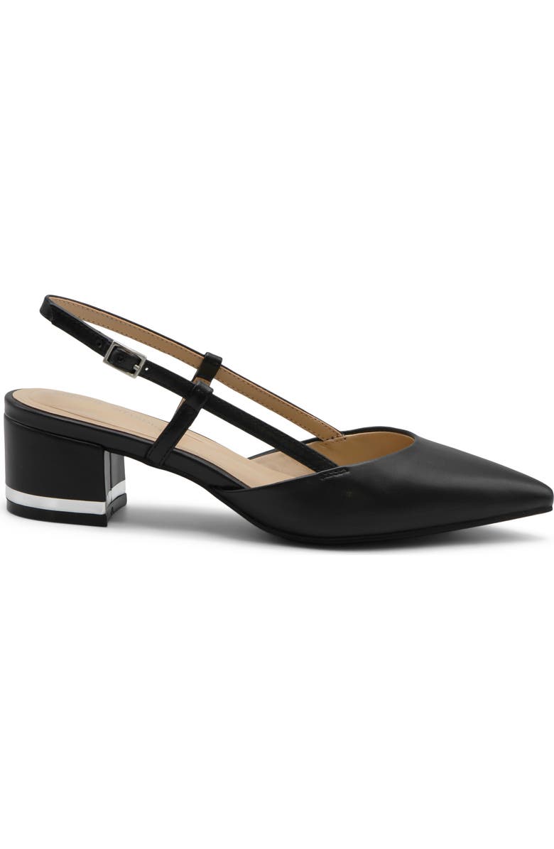 Adrienne Vittadini Gristo Slingback Pump, Alternate, color, Black Smooth