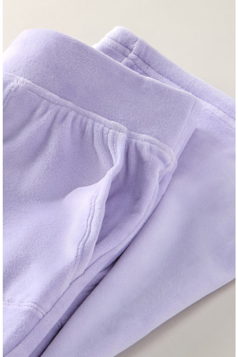 Kids' Downtime Velour Flare Pants, Alternate, color, PURPLE SPRAY