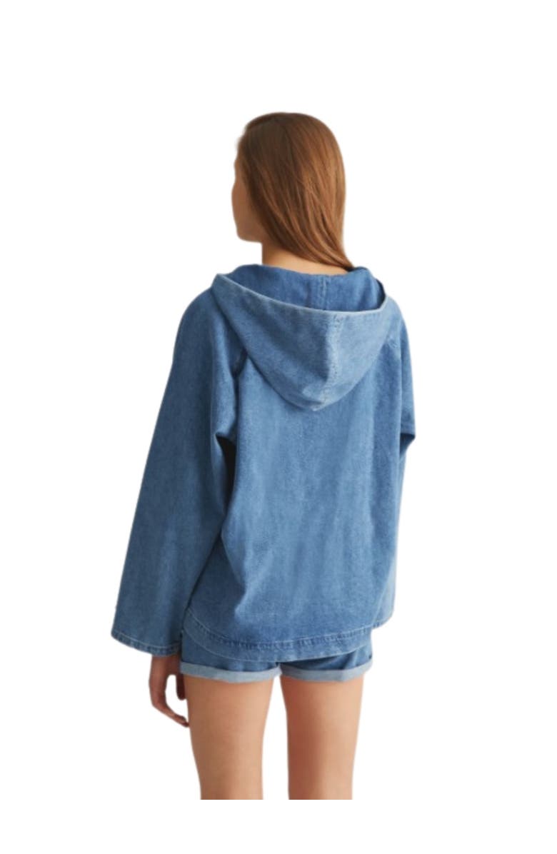 Labeca London Denim Hoodie, Alternate, color, 