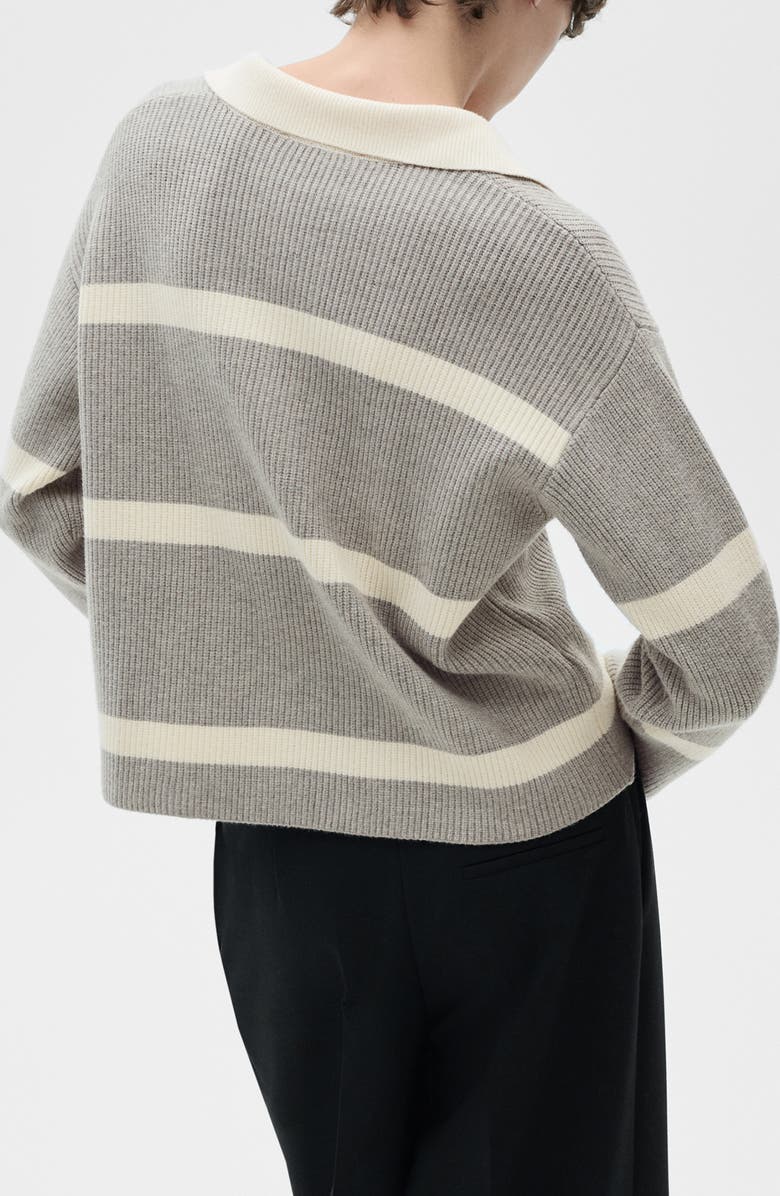 MANGO Johnny Collar Polo Sweater, Alternate, color, 